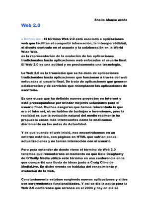 Web 2.O ( Sheila)