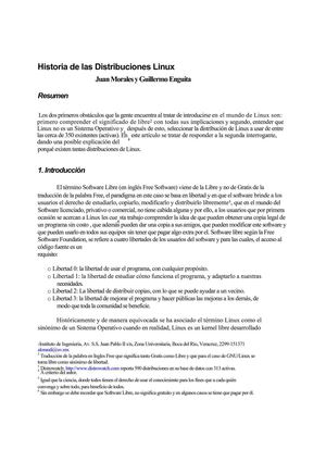 Historia Distribuciones Linux