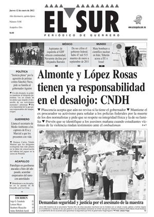 El Sur 12 de enero de 2012