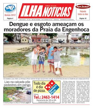 Jornal Ilha Notícias - Edição 1554 - 13/01/2012