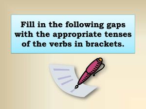 Narrative Tenses Exercise