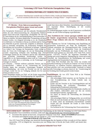 Informationsblatt Vierte Welt Europa november 