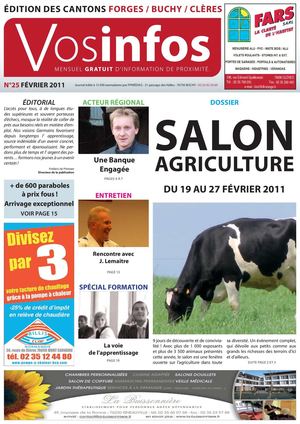 Journal Vosinfos n°25 - Edition Forges/Buchy/Clères - Février 2011