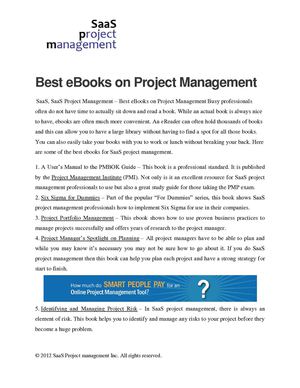 Best eBooks on Project Management