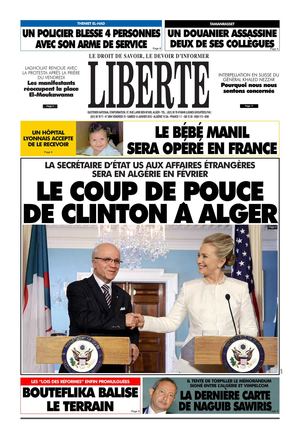 Liberte du 14 Janvier 2012