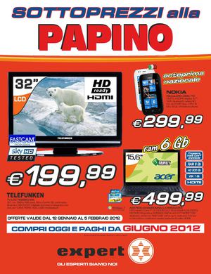 Expert gruppo Papino dal 12/01 al 5/02/2012