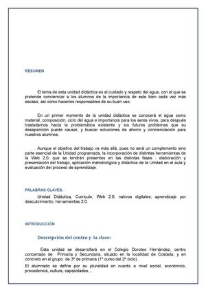 Nuestro mayor tesoro:el agua.