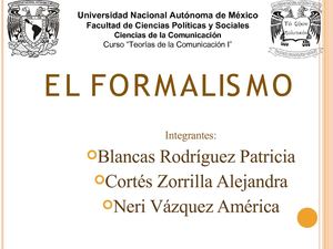 EL FORMALISMO