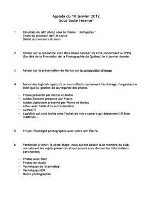 agenda