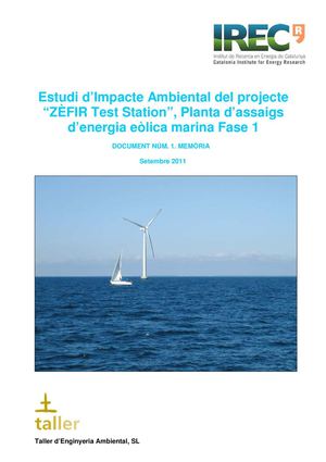 estudi d'impacte ambiental parc eolic mari de la cala