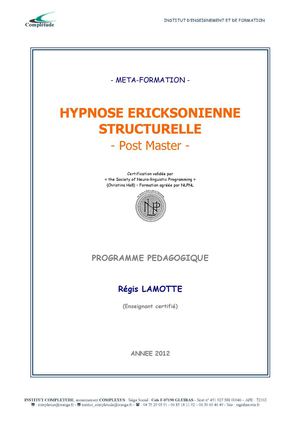 Programme Méta hypnose