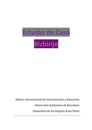 Estudio de Caso. Bizbirije