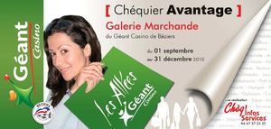 Chéquier de réduction Galerie Géant Casino de Béziers