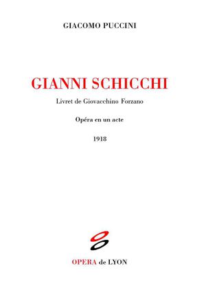 Programme Gianni Schicchi + Tragédie florentine