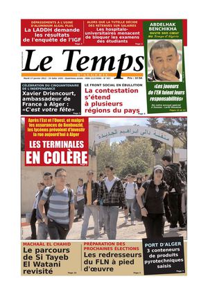 Le Temps d'Algérie Edition du Mardi 17 Janvier 2012
