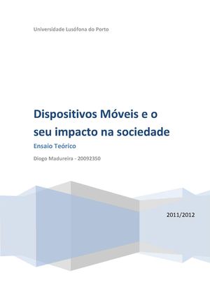Dispositivos móveis e o seu impacto na sociedade