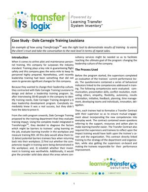 Learning Transfer Solutions