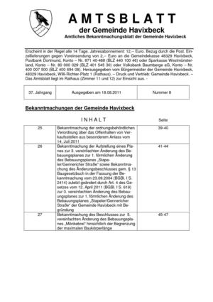 Amtsblatt August 2011