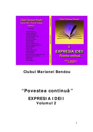 EXPRESIA IDEII-Povestea continuă (volumul2)