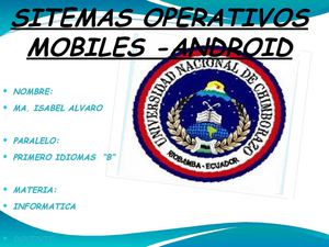 sistemas operativos moviles -android