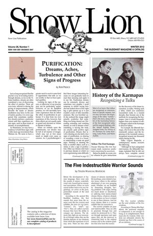 Snow Lion: The Buddhist Magazine & Catalog, Winter 2012 (N97) 