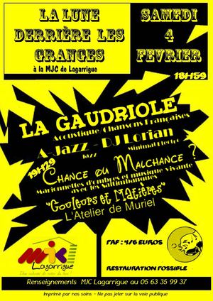 MJC Lagarrigue : concerts en partenariat avec la lune derrière les granges