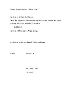 Caracteristicas del mundo de hoy que tuvierón origen del periodo (1850-1920)