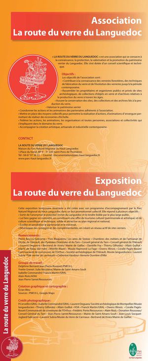 Exposition La Route du verre du Languedoc