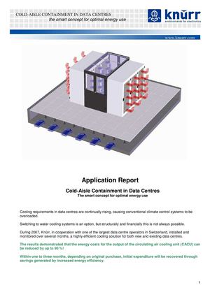 Cold Aisle Containment – How To Save Energy In The Data Center