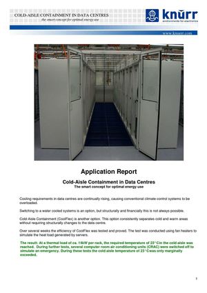 Cold Aisle Containment – Maximum kW per Rack