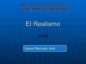 LITERATURA PERUANA: REALISMO (mapa mental)