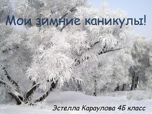 Мои зимние каникулы!