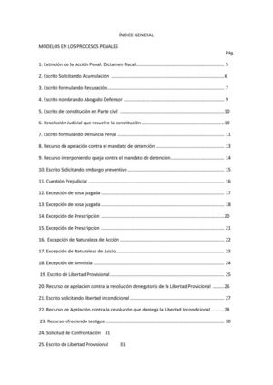 modelos en los procesos penales