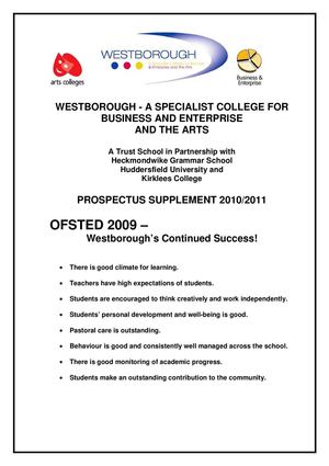 Westborough Prospectus