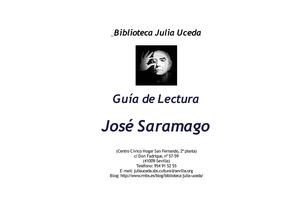 Guía de Lectura José Saramago