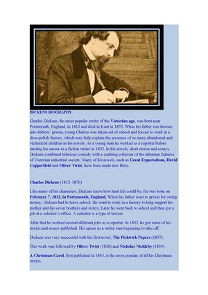 DICKENS BIOGRAPHY