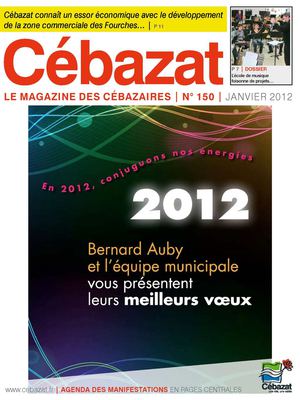 Magazine n°150 de janvier 2012 de la ville de Cébazat