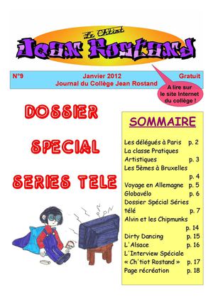 Journal Numéro 9 Janvier 2012