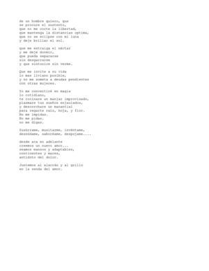 Es bueno que sepas,  lo antes posible  cosas de mi.. 