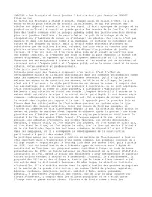 Les Français et leurs jardins / F. Dubost (Encyclopaedia Universalis, vol. 13, p. 445-449 + liens internet)