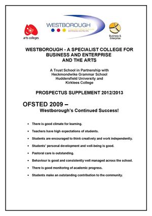 Open Evening Prospectus 2012