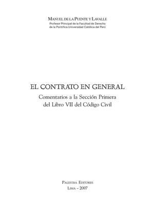 El contrato en general