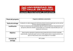 RÚBRICA PRIMER PARCIAL