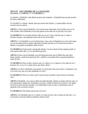 SKETCH LOS COLORES DE LA SALVACION