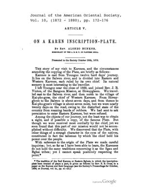 Bunker - Karen Inscription Plate