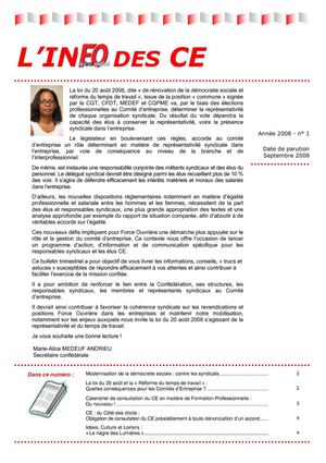 Bulletin CE N° 1