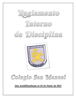 Reglamento Interno Colegio San Manuel