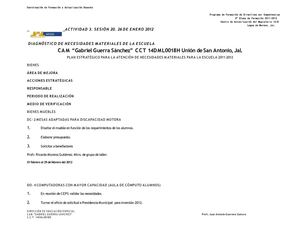 Actividad 3. Sesión 20 PFDC. 26-enero-2012