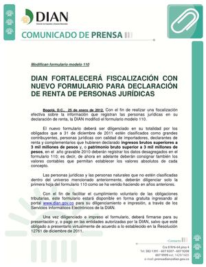 Nuevo Formulario 110