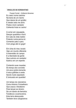 Orgulho de Nordestino
